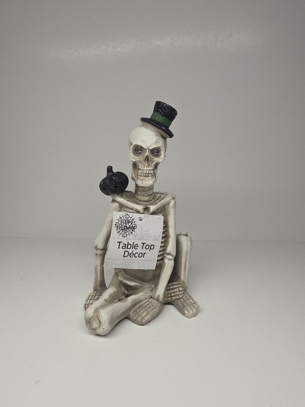 Skeleton Light Up Halloween Tabletop Decor With Flashing Eyes New